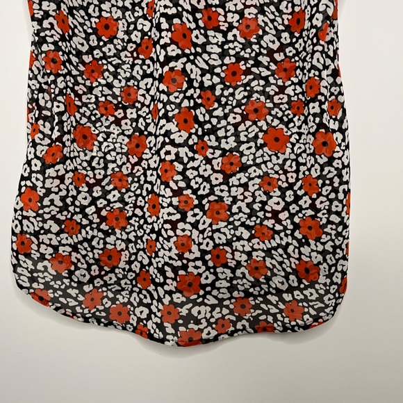 Banana Republic Poppy Flowers Floral Print Sleeveless Blouse Flowy Lightweight - Picture 9 of 11
